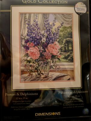 Dimensions 35257 Peonies & Delphiniums