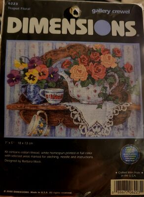Dimensions 6223 Teapot Floral