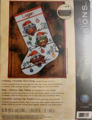 Dimensions 08951 Holiday Hooting Stocking